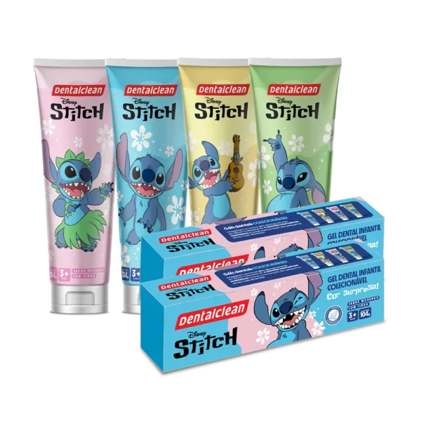 GEL COM FLÚOR DENTALCLEAN STITCH INFANTIL 104G