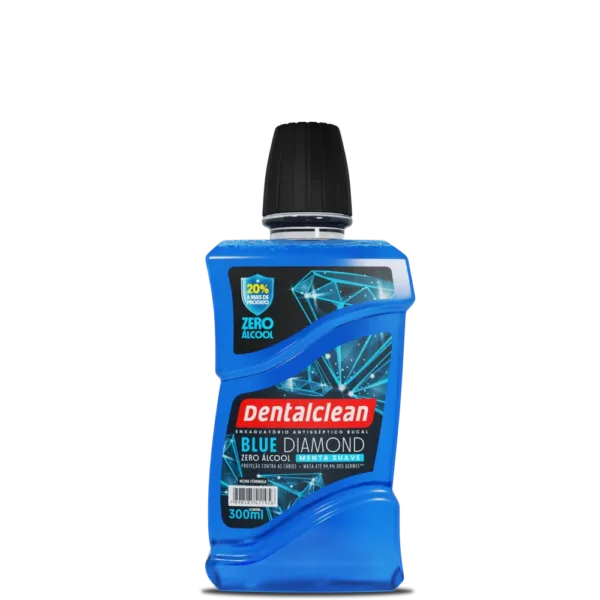 ANTISSÉPTICO DENTALCLEAN BLUE DIAMOND 300ML SEM ÁLCOOL