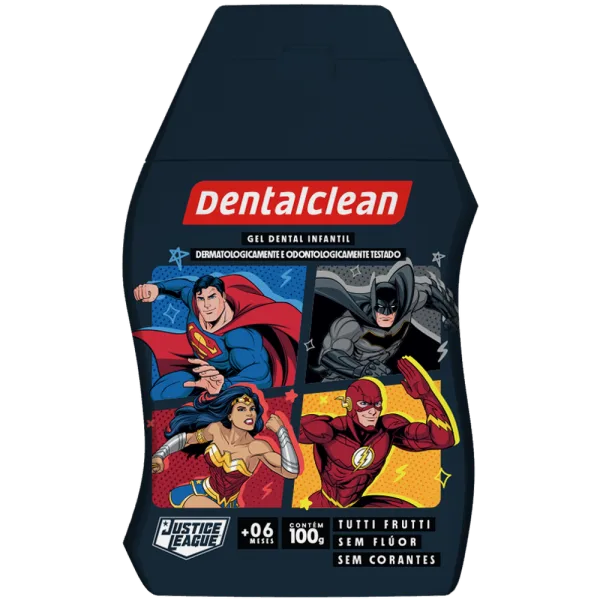 GEL SEM FLÚOR DENTALCLEAN HERÓIS INFANTIL 100G