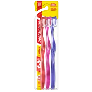 ESCOVA DE DENTE DENTALCLEAN POP BASIC COLOR LEVE 3 PAGUE 2 MÉDIA