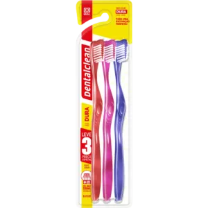 ESCOVA DE DENTE DENTALCLEAN POP BASIC COLOR LEVE 3 PAGUE 2 DURA