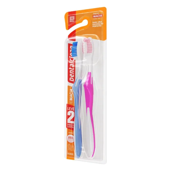 ESCOVA DE DENTE DENTALCLEAN PERFECT LEVE 2 PREÇO ESPECIAL MACIA - Imagem 2