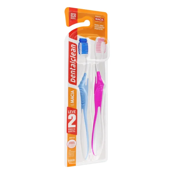ESCOVA DE DENTE DENTALCLEAN PERFECT LEVE 2 PREÇO ESPECIAL MACIA - Imagem 3