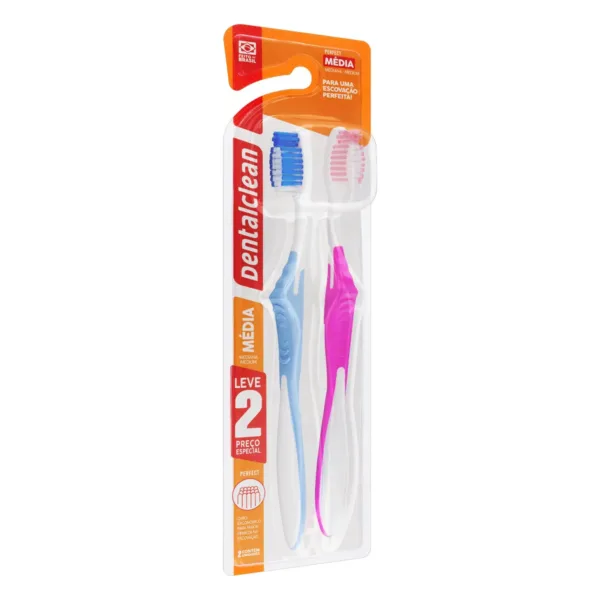 ESCOVA DE DENTE DENTALCLEAN PERFECT LEVE 2 PREÇO ESPECIAL MÉDIA - Imagem 2