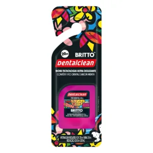 FIO DENTAL DENTALCLEAN ROMERO BRITTO 20M - Rosa
