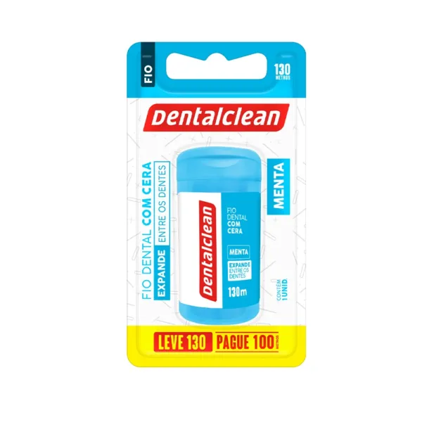 FIO DENTAL DENTALCLEAN LEVE 130M PAGUE 100M