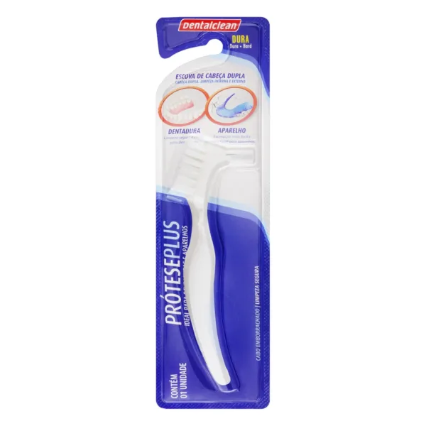 ESCOVA DE DENTE DENTALCLEAN PRÓTESE PLUS DURA