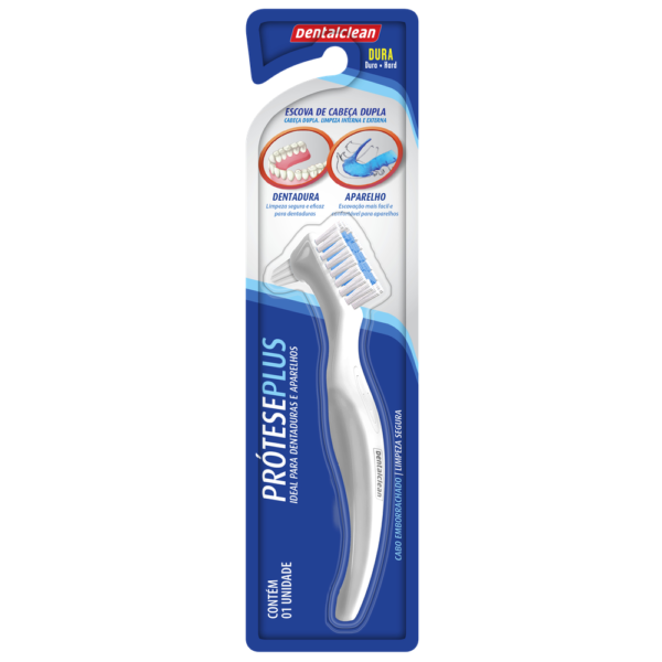 ESCOVA DE DENTE DENTALCLEAN PRÓTESE PLUS DURA