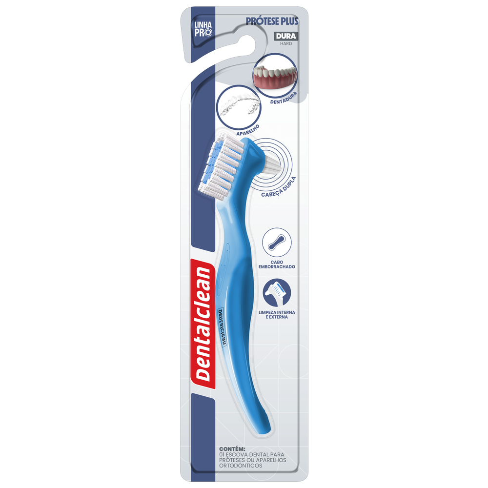 Loja Oficial Dentalclean - ESCOVA DE DENTE DENTALCLEAN PRÓTESE PLUS DURA - Imagem 4