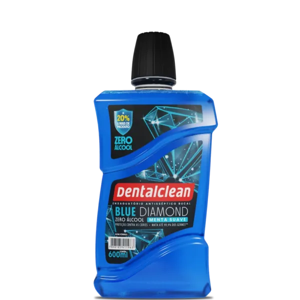 ANTISSÉPTICO DENTALCLEAN BLUE DIAMOND 600ML SEM ÁLCOOL