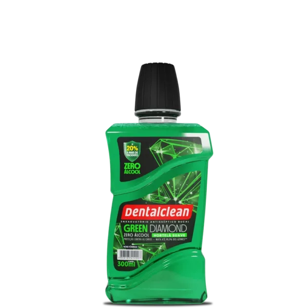 ANTISSÉPTICO DENTALCLEAN GREEN DIAMOND 300ML SEM ÁLCOOL