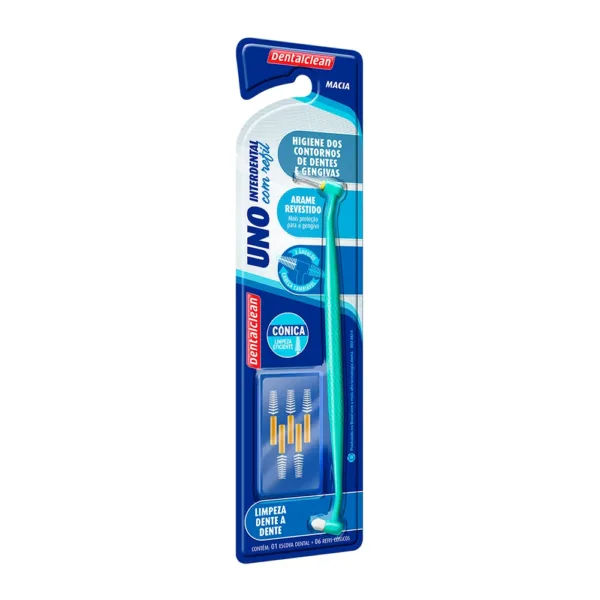 ESCOVA DENTALCLEAN UNO INTERDENTAL COM REFIL CÔNICO - Imagem 3