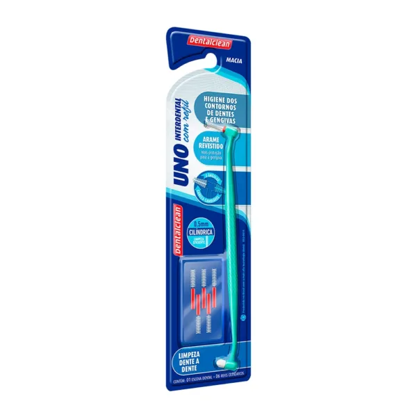 ESCOVA DENTALCLEAN UNO INTERDENTAL COM REFIL 0,5MM - Imagem 2