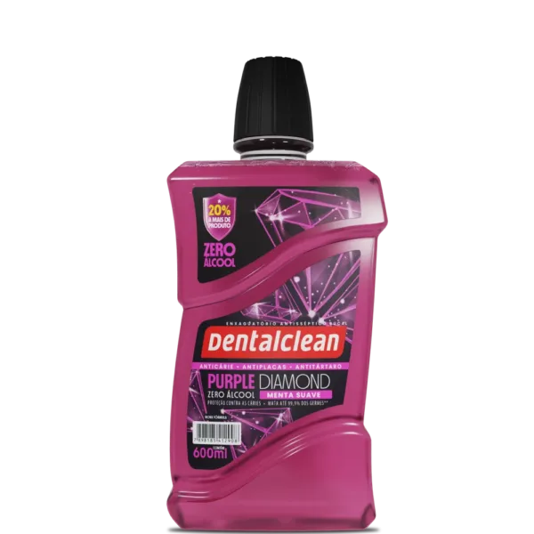 ANTISSÉPTICO DENTALCLEAN PURPLE DIAMOND 600ML SEM ÁLCOOL