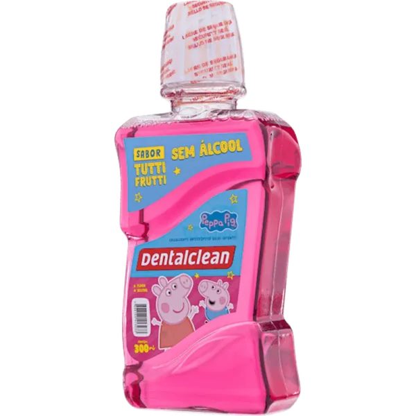 ANTISSÉPTICO DENTALCLEAN PEPPA PIG INFANTIL 300ML - Imagem 3