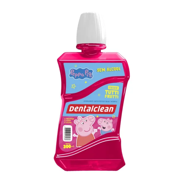 ANTISSÉPTICO DENTALCLEAN PEPPA PIG INFANTIL 300ML - Imagem 2
