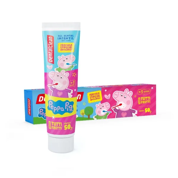 GEL COM FLÚOR DENTALCLEAN PEPPA PIG INFANTIL 50G - Imagem 2