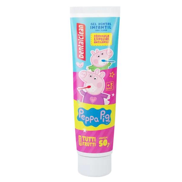 GEL COM FLÚOR DENTALCLEAN PEPPA PIG INFANTIL 50G