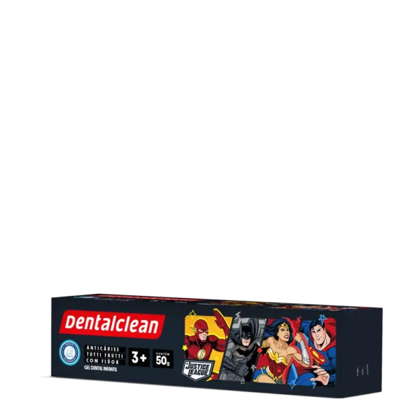 GEL COM FLÚOR DENTALCLEAN HERÓIS INFANTIL 50G - Imagem 4