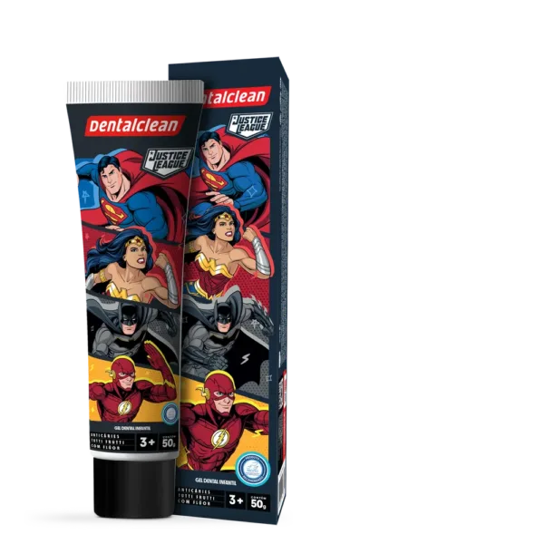 GEL COM FLÚOR DENTALCLEAN HERÓIS INFANTIL 50G - Imagem 2