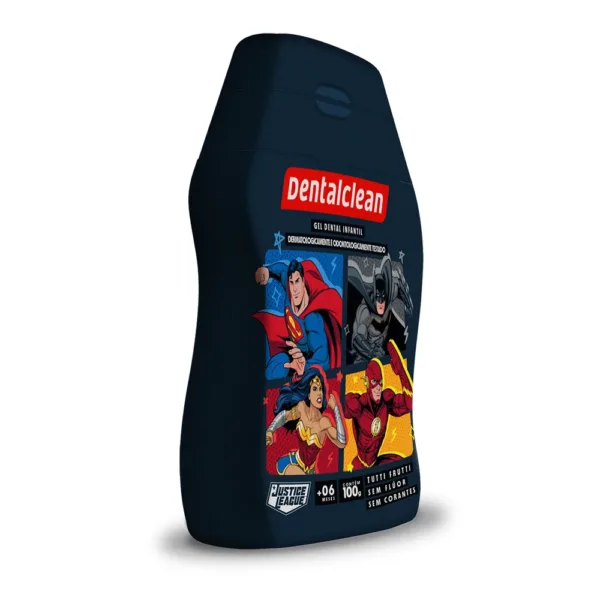 GEL SEM FLÚOR DENTALCLEAN HERÓIS INFANTIL 100G - Imagem 2