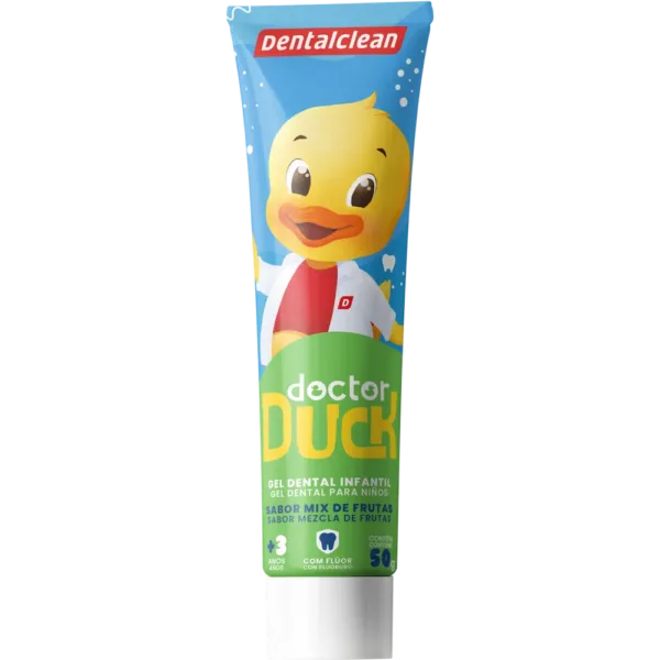 GEL COM FLÚOR DENTALCLEAN DR. DUCK INFANTIL 50G