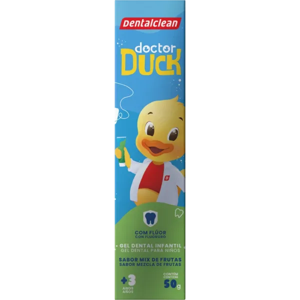GEL COM FLÚOR DENTALCLEAN DR. DUCK INFANTIL 50G - Imagem 2