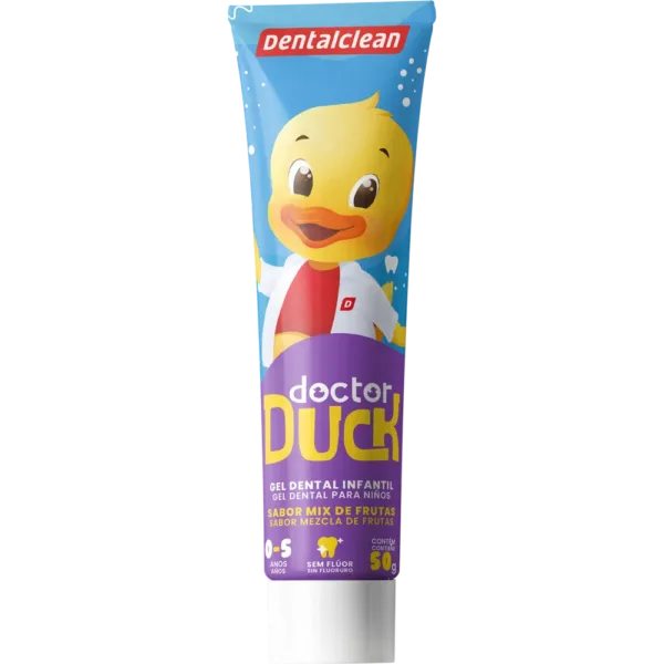 GEL SEM FLÚOR DENTALCLEAN DR. DUCK INFANTIL 50G