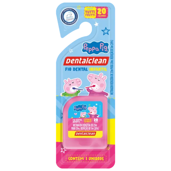 FIO DENTAL DENTALCLEAN PEPPA 20M INFANTIL