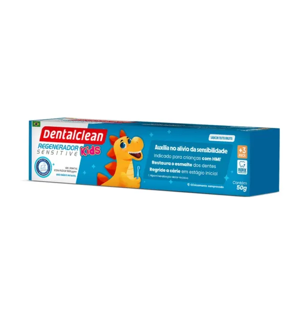 GEL COM FLÚOR DENTALCLEAN REGENERADOR KIDS 50G - Imagem 3