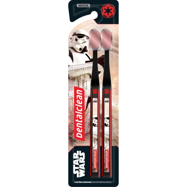 ESCOVA DE DENTE DENTALCLEAN STAR WARS LEVE 2 PREÇO ESPECIAL MACIA