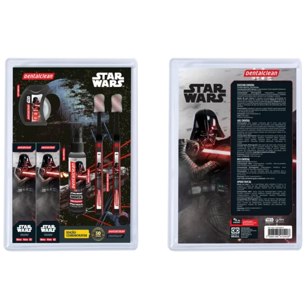 KIT COMEMORATIVO 30 ANOS DENTALCLEAN STAR WARS JUVENIL