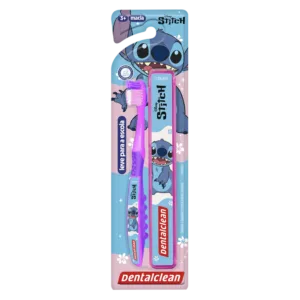 ESCOVA DE DENTE DENTALCLEAN STITCH ESCOLAR INFANTIL MACIA - Rosa
