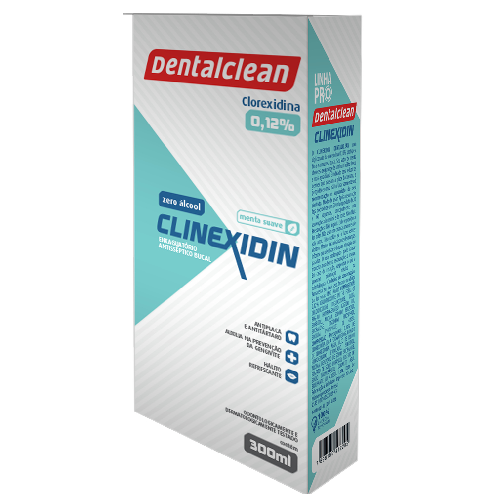 Loja Oficial Dentalclean - ANTISSÉPTICO DENTALCLEAN CLINEXIDIN 300ML - Imagem 2