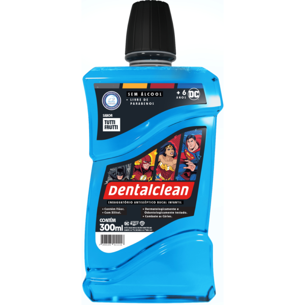 ANTISSÉPTICO DENTALCLEAN HERÓIS INFANTIL 300ML