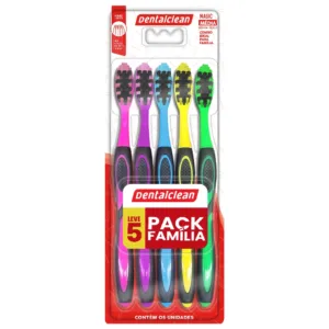 ESCOVA DE DENTE DENTALCLEAN MAGIC LEVE 5  PACK FAMÍLIA MÉDIA