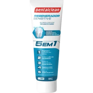 GEL COM FLÚOR DENTALCLEAN REGENERADOR SENSITIVE 5 EM 1 - 90G