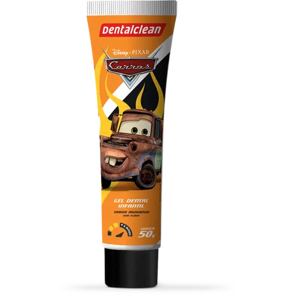 GEL COM FLÚOR DENTALCLEAN CARROS INFANTIL 50G - Imagem 3