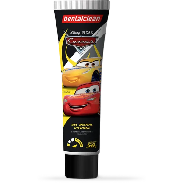 GEL COM FLÚOR DENTALCLEAN CARROS INFANTIL 50G - Imagem 5