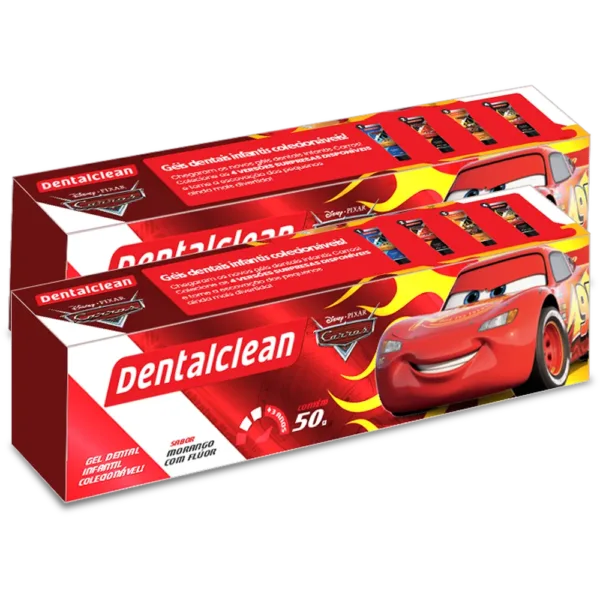 GEL COM FLÚOR DENTALCLEAN CARROS INFANTIL 50G - Imagem 6