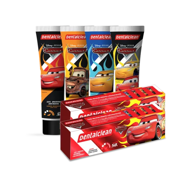 GEL COM FLÚOR DENTALCLEAN CARROS INFANTIL 50G