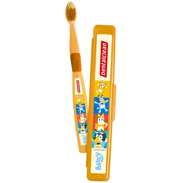 ESCOVA DE DENTE DENTALCLEAN BLUEY ESCOLAR INFANTIL MACIA - Imagem 3