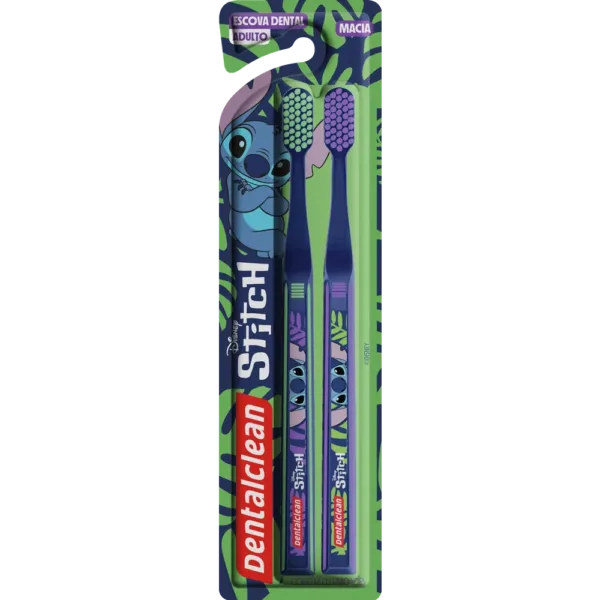 ESCOVA DE DENTE DENTALCLEAN ADULTO STITCH LEVE 2 PREÇO ESPECIAL MACIA