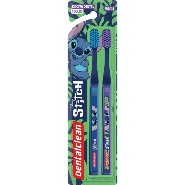 ESCOVA DE DENTE DENTALCLEAN ADULTO STITCH LEVE 2 PREÇO ESPECIAL MACIA - Imagem 3