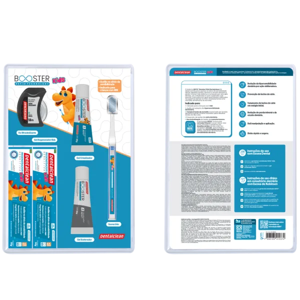 KIT BOOSTER KIDS DENTALCLEAN COM ESCOVA E FIO DENTAL - Imagem 9