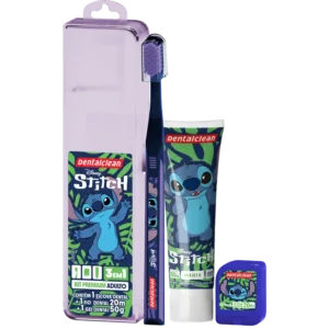 KIT PREMIUM DENTALCLEAN STITCH ADULTO - Roxo