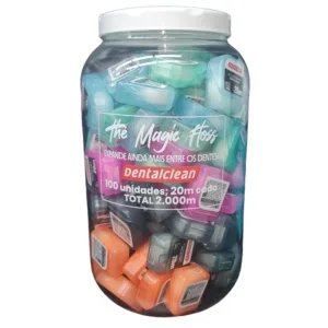 FIO DENTAL DENTALCLEAN ULTRA DESLIZANTE MAGIC FLOSS 20M - POTE 100 UNID