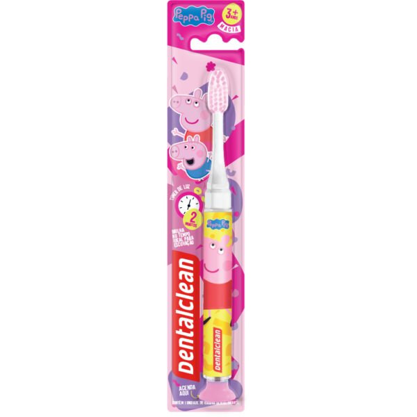 ESCOVA DE DENTE DENTALCLEAN PEPPA PIG TIMER LIGHT MACIA