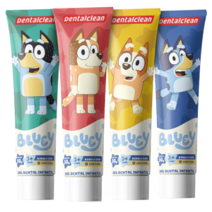 GEL COM FLÚOR DENTALCLEAN BLUEY INFANTIL 50G