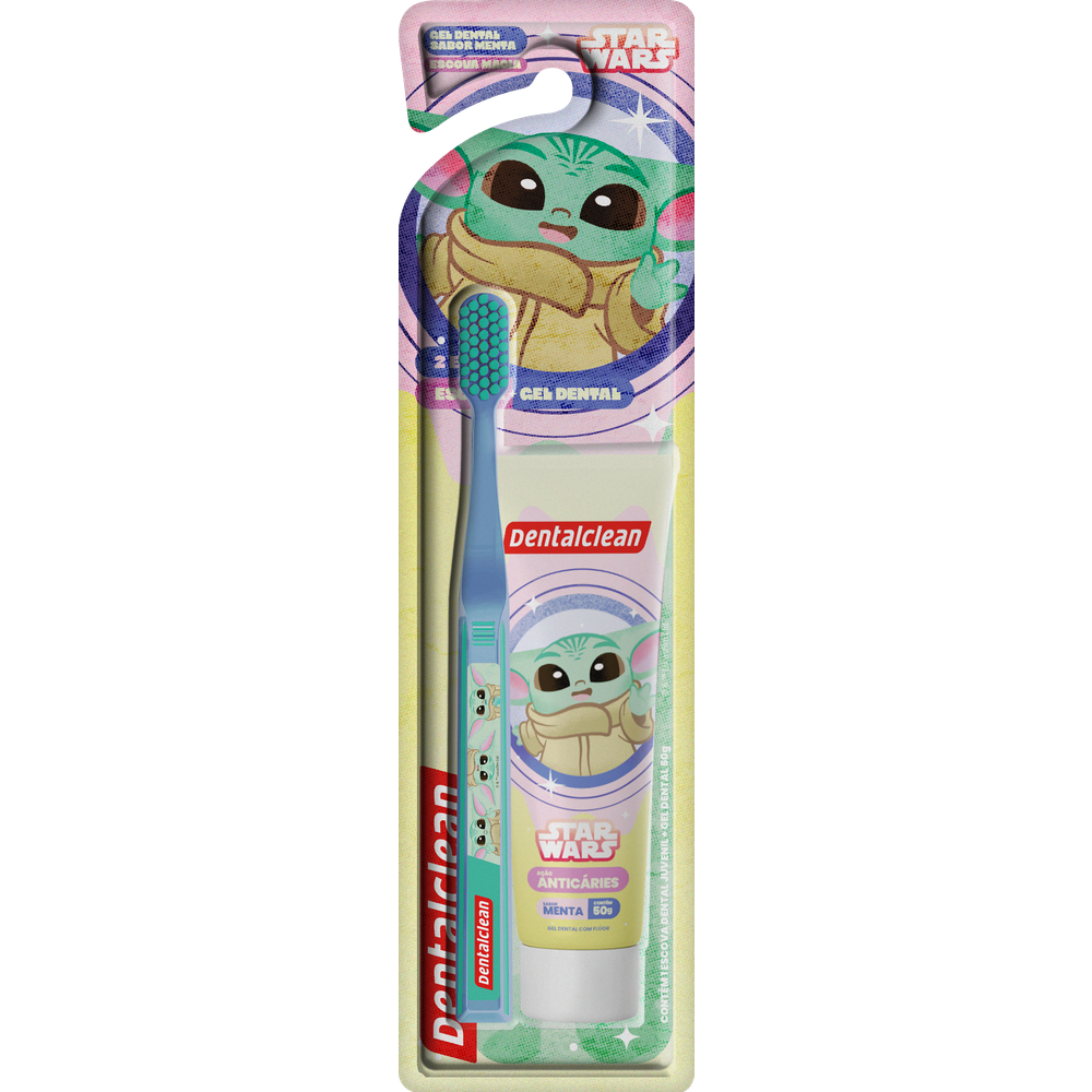 Loja Oficial Dentalclean - ESCOVA + GEL COM FLÚOR DENTALCLEAN GROGU